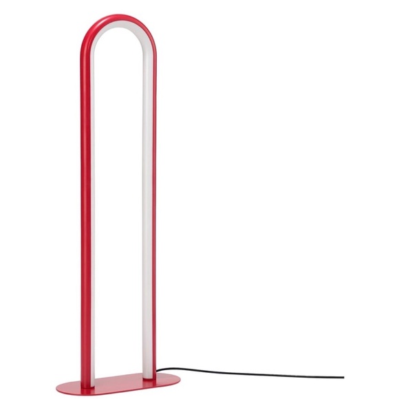 Solvinden dimmable Modern Red and White LED Floor Lamp from IKEA gorgeous - Picture 3 of 15